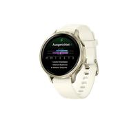 GARMIN Venu 4 41 mm Smartwatch Edelstahl und faserverstärktes Polymer Silikon, 18 mm, Handgelenkumfang 110-195 Beige/Lunargold