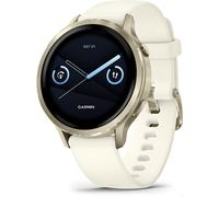 Garmin Venu® 4 (41mm) Fitness-Smartwatch mit Silikon-Armband (18mm) beige/lunargold/bone