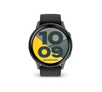 Garmin Venu® 4 (41mm) Fitness-Smartwatch mit Silikon-Armband (18mm) schwarz/schiefergrau