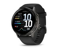 Garmin Venu® 4 - 45 mm Schwarz/Schiefergrau mit Schnellwechsel-Silikon-Armband 22 mm - schwarz / ONE SIZE