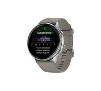 GARMIN Venu 4 45 mm Smartwatch Edelstahl und faserverstärktes Polymer Silikon, 22 mm, Handegelenkumfang 135-200 Schwarz/Silber