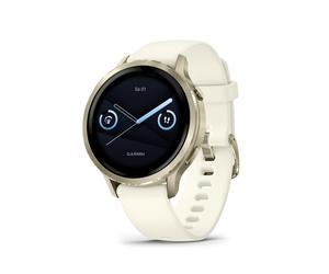 Garmin Venu 4 lunargold/bone 41mm 010-03013-00, Silikonarmband Beige/Lunargold