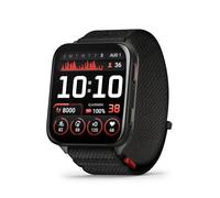 Garmin® Venu® X1, dünne und leichte GPS-Smartwatch, AMOLED-Display, fortschrittliche Gesundheits- und Fitnessfunktionen, Schwarz mit Schiefer-Titan-Gehäuseboden und schwarzem ComfortFit-Nylonband