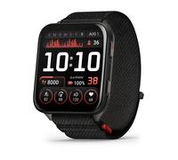 Garmin Venu X1, Schwarz mit Titanrückseite und ComfortFit-Nylonarmband Schwarz Smartwatch