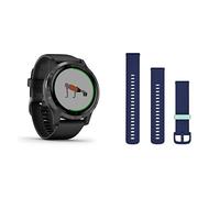 Garmin vívoactive 4, GPS Smartwatch with All-Day Health Monitoring & Garmin Quick Release Band (20mm), Navy