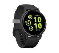GARMIN VIVOACTIVE® 5 MUSIC Smartwatch faserverstärktes Polymer Silikon, 20mm, Schwarz/Schiefergrau