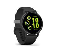 GARMIN VIVOACTIVE® 5 MUSIC Smartwatch faserverstärktes Polymer Silikon, 20mm, Schwarz/Schiefergrau