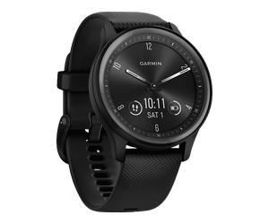 GARMIN Vivomove Sport Smartwatch Faserverstärktes Polymer Silikon, 125-190 mm, Schwarz/Schiefergrau
