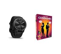 Garmin vívomove Sport - Smartwatch mit analogen Zeigern und Touchdisplay. - und Gesundheitsfunktionen & Asmodee Codenames, Spiel des Jahres 2016, Familienspiel, Ratespiel, Deutsch