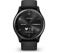 GARMIN Vivomove Sport Smartwatch Faserverstärktes Polymer Silikon, 125-190 mm, Schwarz/Schiefergrau