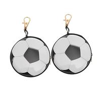 Garneck 2 Stück Cartoon Münzbeutel Blech Kreative Fußball Münzbeutel für Reisen Aufbewahrung von Kleingeld Schlüsseln und