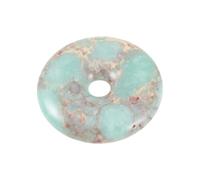 Garneck 2 Stück Donut Anhänger Buddha DIY Schmuckanhänger für Halsketten Kreatives Design Langlebiges Material Symbol für und Gesundheit Freunde und Familie