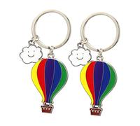 Garneck 2 Stück Heißluftballon Schlüsselanhänger Kreative Dekoration für Schlüssel Taschen und für Reisen und Jubiläumsfeiern
