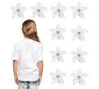 Garneck 20 Kleiner Haarspangen mit Blumenmuster aus Strasssteinen Kleine Rauten Haarklammern für Mädchen und Damen Modische Haarklammern für Partys und Fotos