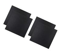 Garneck 4 Stück Stickstoff Kreuzstichstoff 11ct Schwarz 30x30cm Baumwolle Stickereistoff Selbstgemacht Handarbeitsstoff für Kreuzstichprojekte