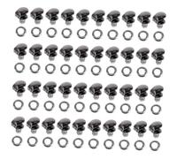 Garneck 40 Stück Teiliges Messing Schnürsenkelhaken Set Leichte Stiefel Schnürsenkel Reparatur Ösen DIY Schuhzubehör Tiefe Graue Tigerknochen Schnallen Installieren Tragbar und Robust