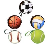 Garneck 5 Stück Teiliges Damen Mini Münzportemonnaie aus Robustem Weißblech mit Reißverschluss Kleines Portemonnaie für Damen und Herren Praktischer Kartenhalter Modisch und Kompakt für