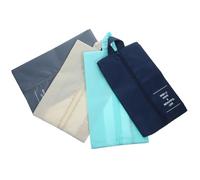 Garneck Handliche Reiseschuhtaschen Aus Nylon - 4 Stück Schuh Organizer in Grau Beige Dunkelblau Und Hellblau Platzsparende Wasserabweisende Aufbewahrungstaschen Für Schuhe Und Sneaker Reisen
