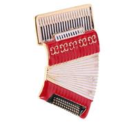 Garneck Instrumentenbrosche Akkordeon Anstecker Pin Rot aus Legierung Fade Resistant Leichtes Design für Musikfans bei Besonderen Anlässen Passend für Jacke und Pullover