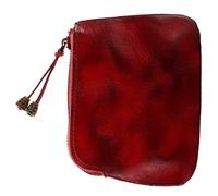 Garneck Münzbörse Aus Rindsleder Retro-Design Kleine Tragbar Für Damen Zur Aufbewahrung Von Münzen Bargeld Und Fahrkarten Langlebig Und Modisch