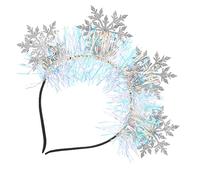 Garneck Schneeflocken-stirnband Für Damen Weihnachtsparty-haarband Mit Glitzer-design Dekoratives Stirnband Für Weihnachtsfeiern Und Fotoshootings