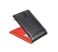 Garneck Ultradünne Herren Geldbörse aus Echtem mit RFID Schutz Münzfach Kartenfächern und Geldklammer Kompakte Business Brieftasche Praktische Portemonnaie für Alltag und Schwarz