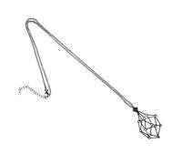 Garneck Vintage Kristallanhänger Käfig aus Metall Leichter Verstellbarer Schmuckhalter für DIY Halskette mit Hohlem Design zum Einsetzen von Edelsteinen und Perlen Eleganter