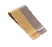 GAROZATION 2 Stück Geldklammern aus Messing und Edelstahl Robuste Metall Money Clips mit Schlankem Design Strapazierfähige Scheinklammern für Herren und Damen Sicherer Halt für Bargeld und