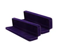 GAROZATION 2 Stück Teiliges Rechteckige Samt Schmuckschatulle für Ketten und Armbänder Multifunktionale Aufbewahrung Kratzschutz Elegante Geschenkverpackung für Zuhause und Geschäft