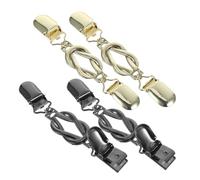 GAROZATION 4 Stück Vintage Schal und Pullover Kragenclips Damen Retro Broschen aus Formbeständigem Material Vielseitige Klemmclips für Schals Strickjacken und Kleiderverschlüsse