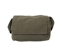 GAROZATION Große Umhängetasche aus Canvas für Damen und Herren Olivgrün Geräumig Verstellbarer Schultergurt Robuste Canvas Schultertasche für Uni Arbeit und Alltag