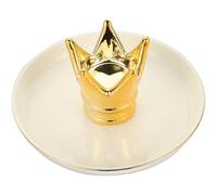 GAROZATION Keramik Schmucktablett mit Cartoon Krone Schmuckschale Multifunktional Langlebige Schmuckablage für Eingangstisch und Ringe