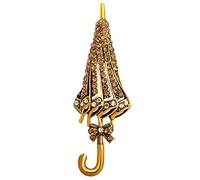 GAROZATION Regenschirm Anstecknadel aus Legierung mit Strass Farbbeständige Kleiderbrosche für Damen und Herren Modischer Pin für Kleidung Taschen und Schals