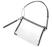 GAROZATION Stadion Genehmigte Transparente Crossbody Tasche Damen mit Reißverschluss Verstellbar Leichte Durchsichtige Umhängetasche für Konzerte und Reisen Wasserabweisend Modisch und