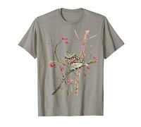 Gartenvögel Steinkauz Uhu Eule Waldvogel Sperling Hagebutte T-Shirt
