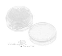 GARVALON 100 Stück Ohrringstopper Silikon für Ohrstecker Transparente Verschlüsse mit Sicherer Verriegelung für Selbstgemacht Schmuck und Alltag