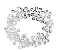 GARVALON 100 Stück Runde Metallknöpfe aus Glänzender Zinklegierung mit 4 Löchern Nähzubehör für Mäntel Blazer Hemden und Selbstgemacht Bastelprojekte