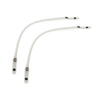 GARVALON 2 Stück Ersatzriemen für Damenhandtaschen Taschengurt aus Kunstleder Robust und Leicht Selbstgemacht Zubehör für Clutch Hobo und Kleiner Taschen Weiß