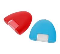 GARVALON 2stücke Nähkreiderad Stoffmarker Dreieck Schneiderkreide Rot Blau Ergonomisch für Stoffmarkierung und Schnittlinien