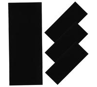 GARVALON 4 Stück Rutschfeste Silikon Schuhsohlenpolster Schwarz 250x100x1mm Selbstklebend Sohlenschutz Sneaker Fersenschutz Für Alltag Und Sport