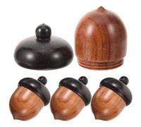 GARVALON 4 Stück Selbstgemacht Eichel Anhänger Schmuckanhänger 31X22mm für Schlüsselanhänger Halsketten Schmuckherstellung Bastelarbeiten Geschenkidee