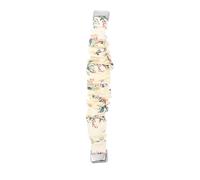 GARVALON Elastisches Gerafftes Stoffarmband für Smarte Luxus uhr Knautschiges Damen Uhrenarmband ohne Schnalle Komfortables Modisches Ersatzband für Alltag und Geschenk