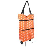 GARVALON Faltbarer Einkaufstrolley mit Rädern Faltbare Einkaufstasche aus Oxford Multifunktionaler Wiederverwendbarer Shopper für Supermarkt Reisen Picknick und Alltag Tragbar und Robust