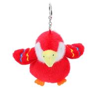 GARVALON Plüsch Papagei Schlüsselanhänger Cartoon Sittich Anhänger Weich Geschenk Piratenparty Taschenanhänger