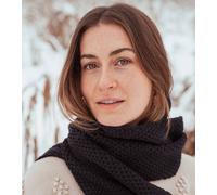 GARY MASH Schal Baker aus weichem Grobstrick schwarz