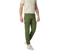 GAS Cargohose Herren Regular Fit Baumwolle grün, L