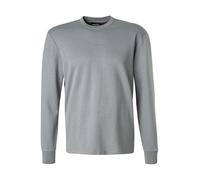 GAS Longsleeve Herren Regular Fit Langarm Rundhals Baumwolle grau, L