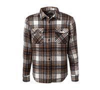 GAS Overshirt Herren Regular Fit Langarm Mikrofaser braun, M