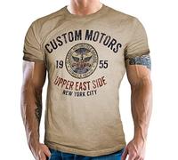 Gasoline Bandit Biker Racing T-Shirt Vintage Used Look - Custom Motors