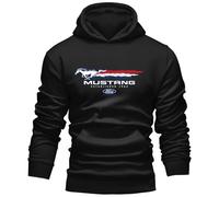 Gasoline Bandit Herren Kapuzen-Pullover-Hoodie für US-Car Ford Mustang Fahrer und Fans - Original Ford Lizenz